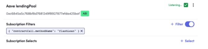 Utilizing the mempool to monitor Aave flashloans.