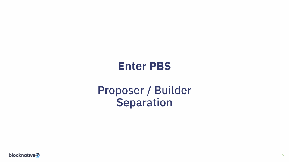 enter proposer builder separation slide