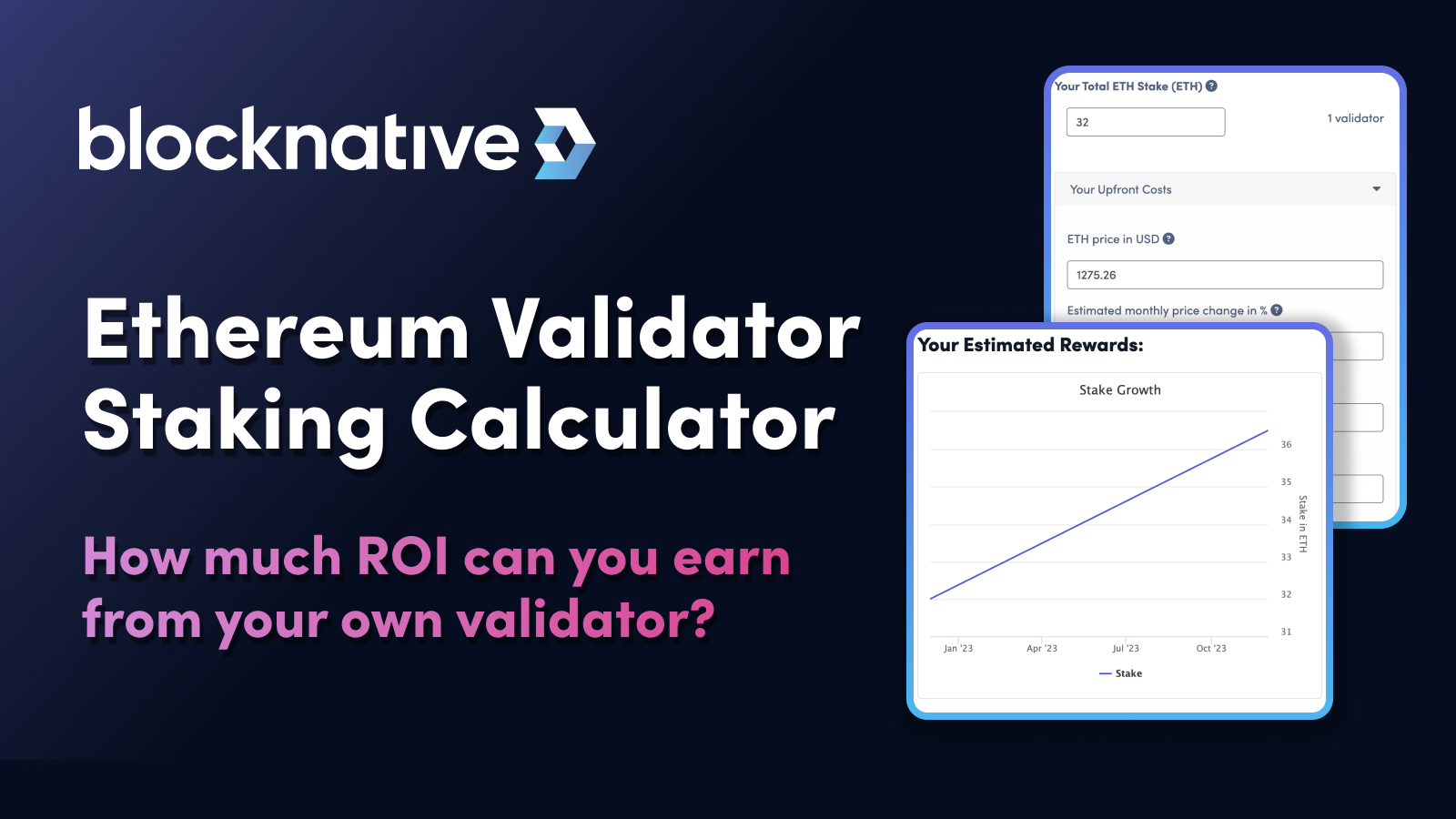 Ethereum Validator Staking Calculator