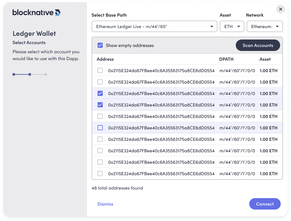 Ledger-wallet-Web3-Onboard